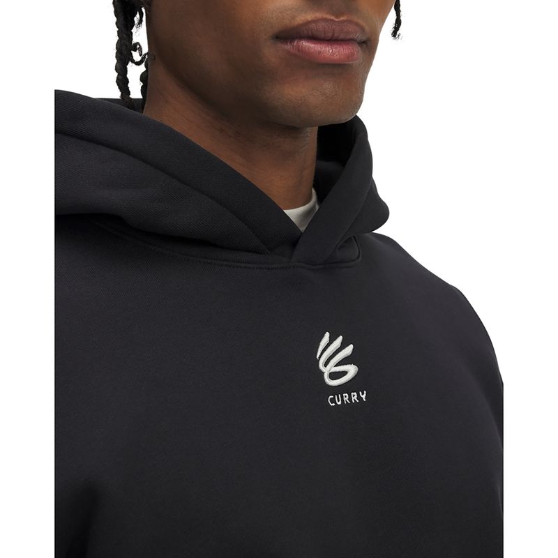 Bluza męska Under Armour Curry Splash Hoodie black/white clay 3
