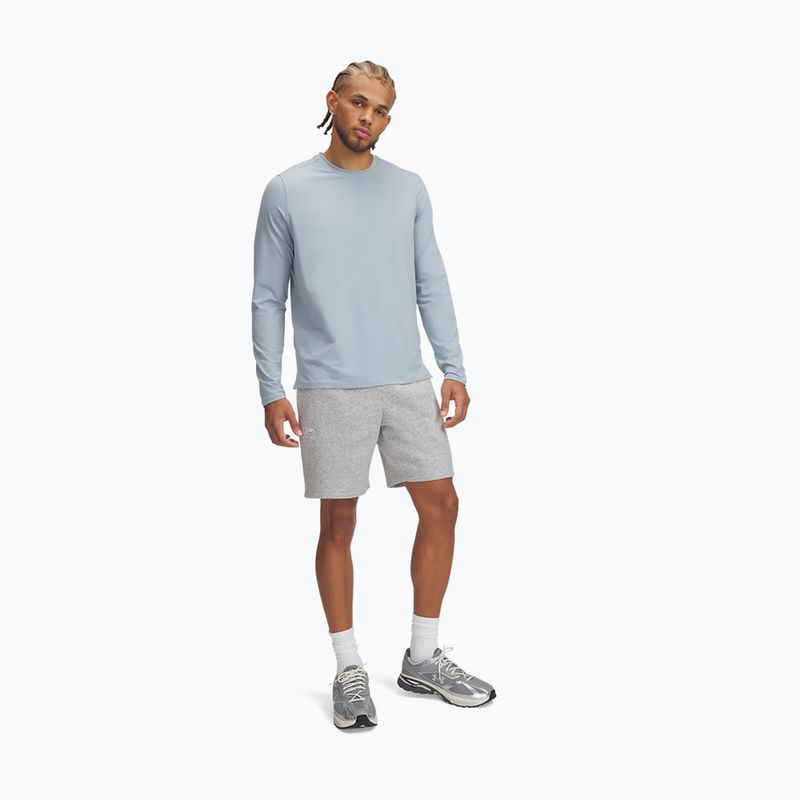 Spodenki męskie Under Armour Icon Fleece mod gray light heather/white 2