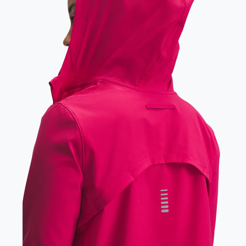 Kurtka do biegania damska Under Armour Outrun The Storm shaded fuchsia/reflective 3