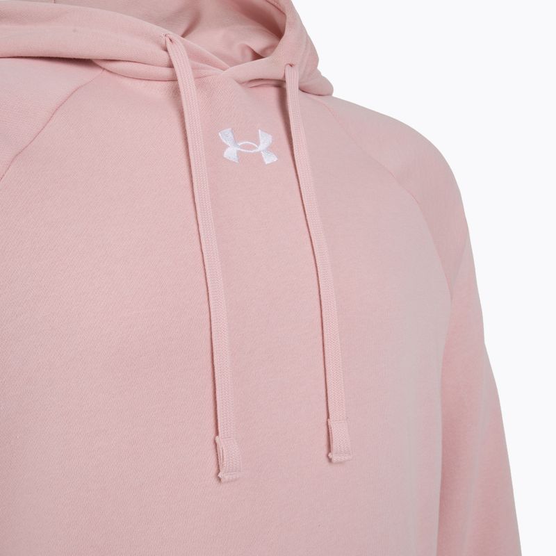 Bluza męska Under Armour Rival Fleece Hoodie prime pink/white 6