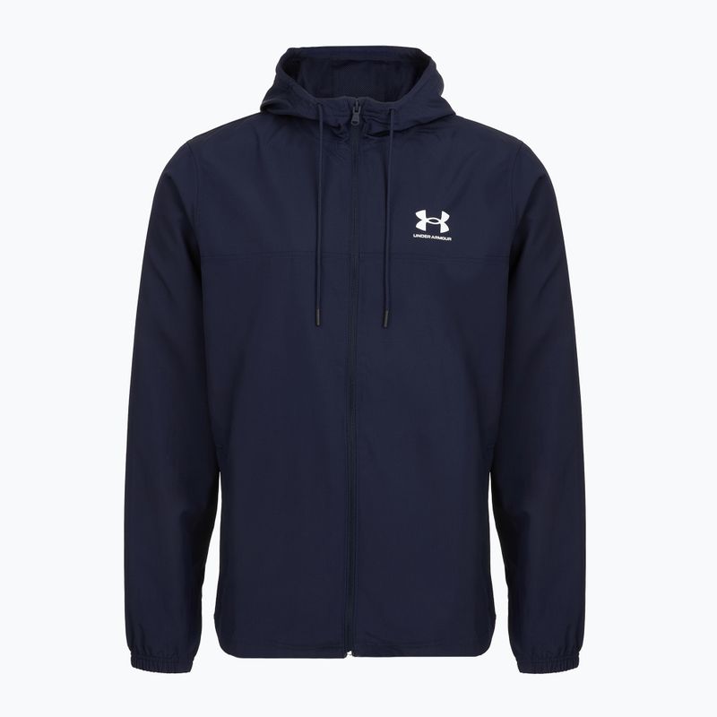 Kurtka męska Under Armour Rival Woven Windbreaker midnight navy/midnight navy/white 3