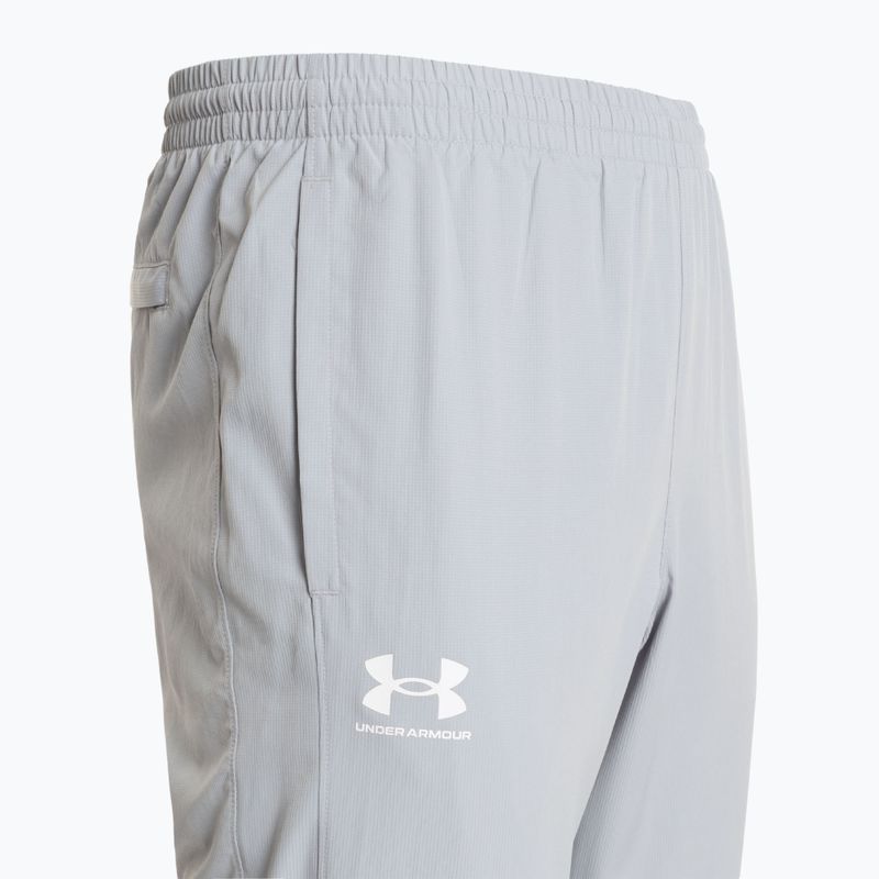 Spodnie męskie Under Armour Rival Woven Windbreaker Pant mod gray/mod gray/white 3