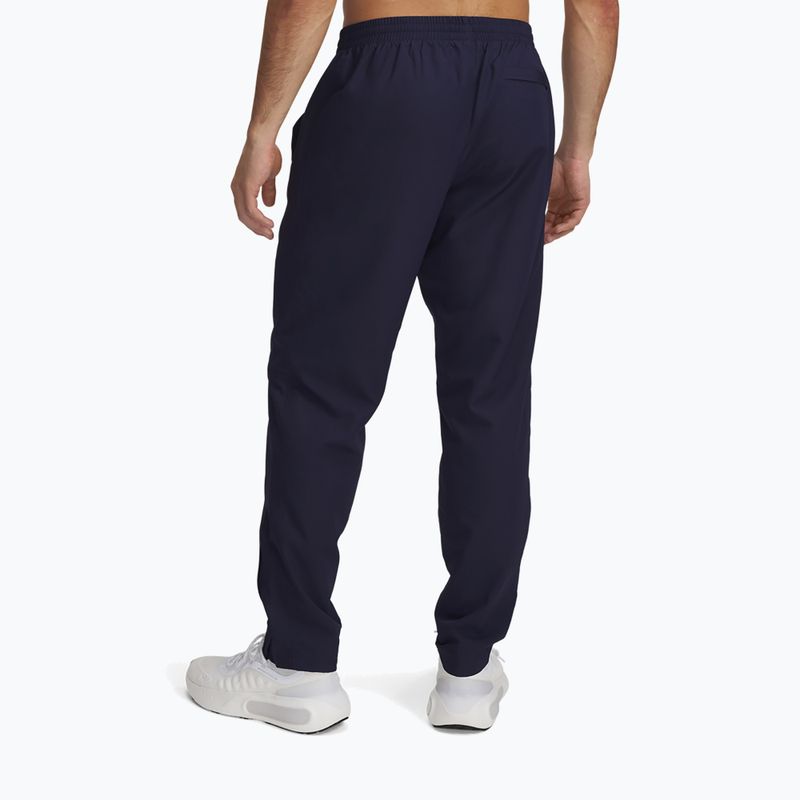 Spodnie męskie Under Armour Rival Woven Windbreaker Pant midnight navy/midnight navy/white 3