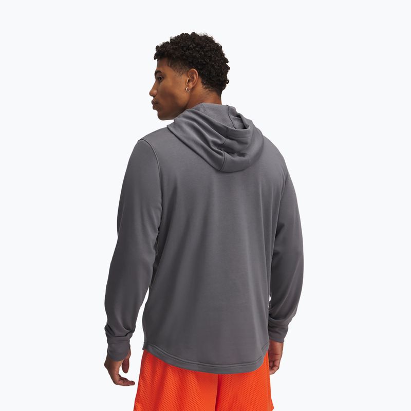 Bluza męska Under Armour Rival Terry Logo castlerock/mod gray/fire 2
