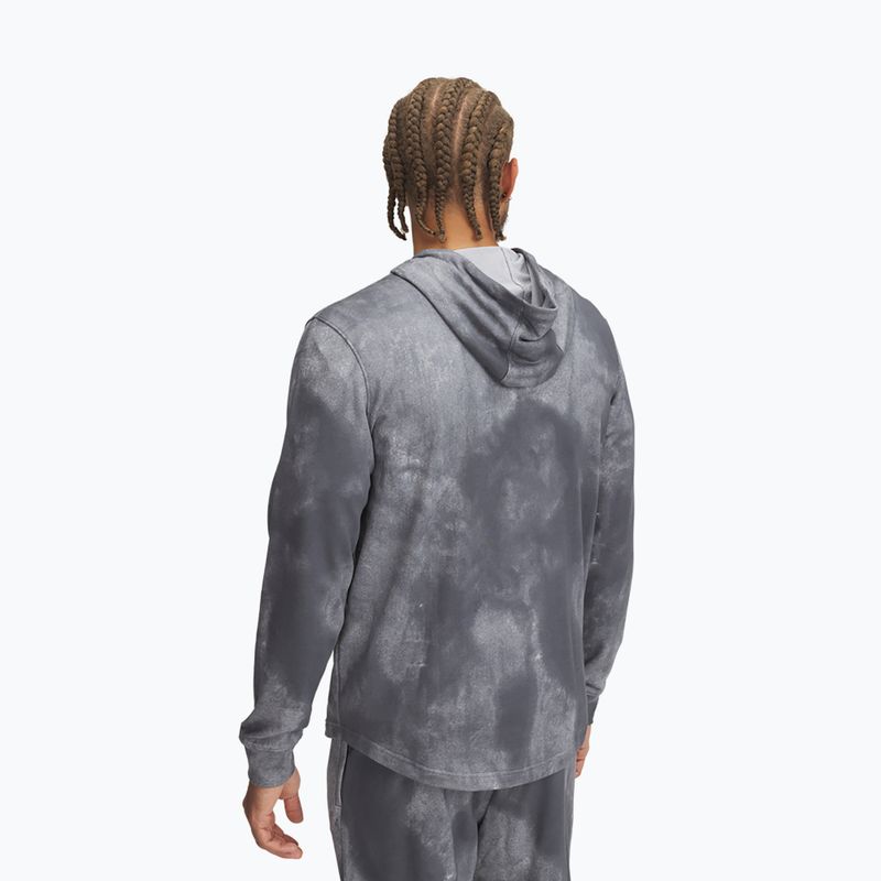 Bluza męska Under Armour Rival Terry Printed castlerock/onyx white 2