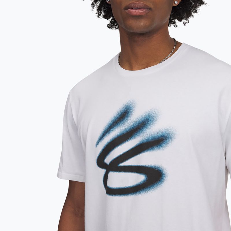 Koszulka koszykarska Under Armour Curry Playable 1 Tee white/black 3