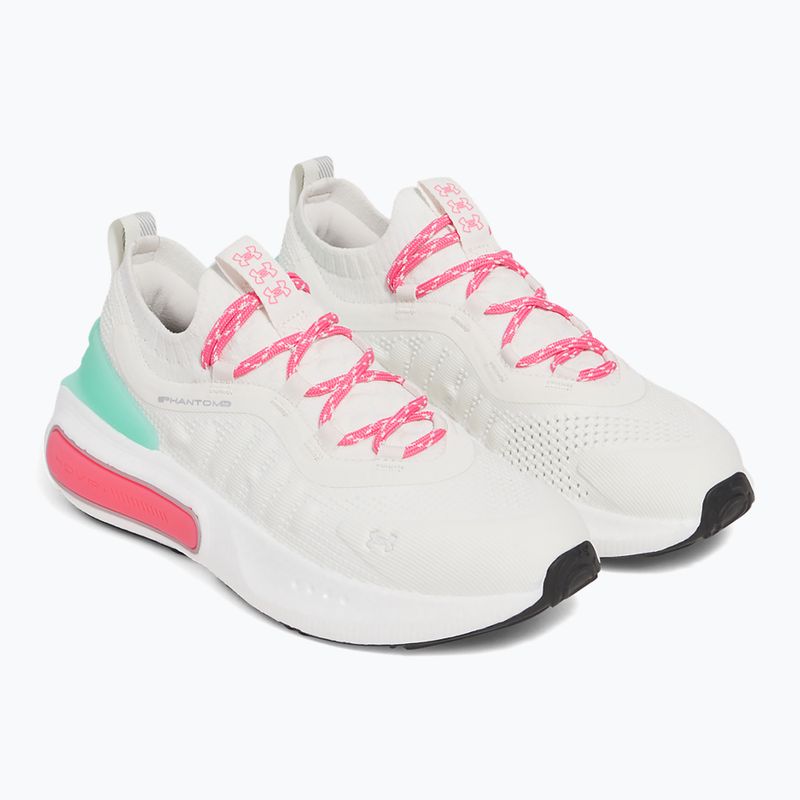 Buty damskie Under Armour Phantom 4 White quartz/comet green/super pink 3