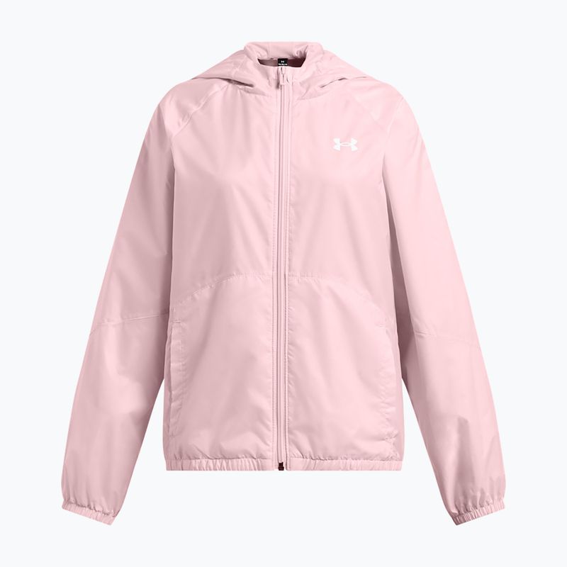 Kurtka przeciwwiatrowa dziecięca Under Armour Sport Windbreaker pink
