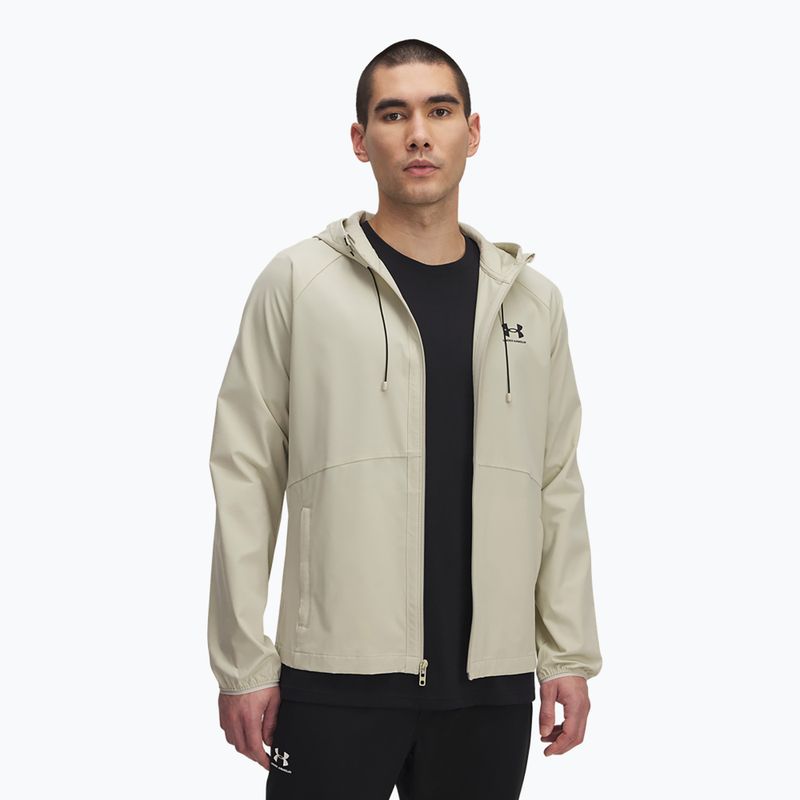 Kurtka treningowa Under Armour Vibe Woven khaki base/black