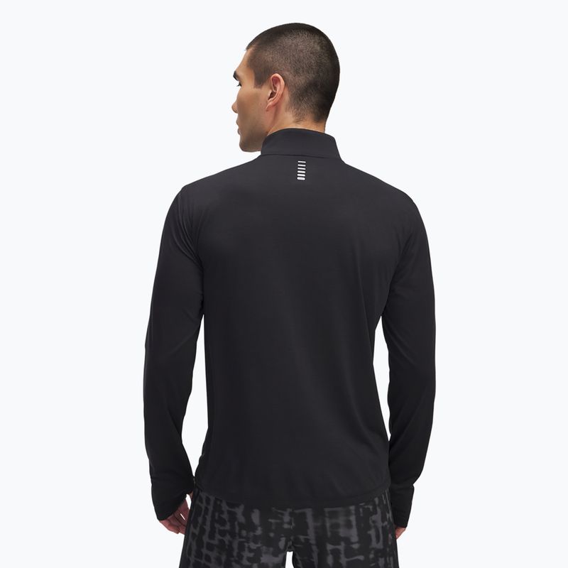 Bluza do biegania męska Under Armour Launch 1/4 Zip black/black reflective 2