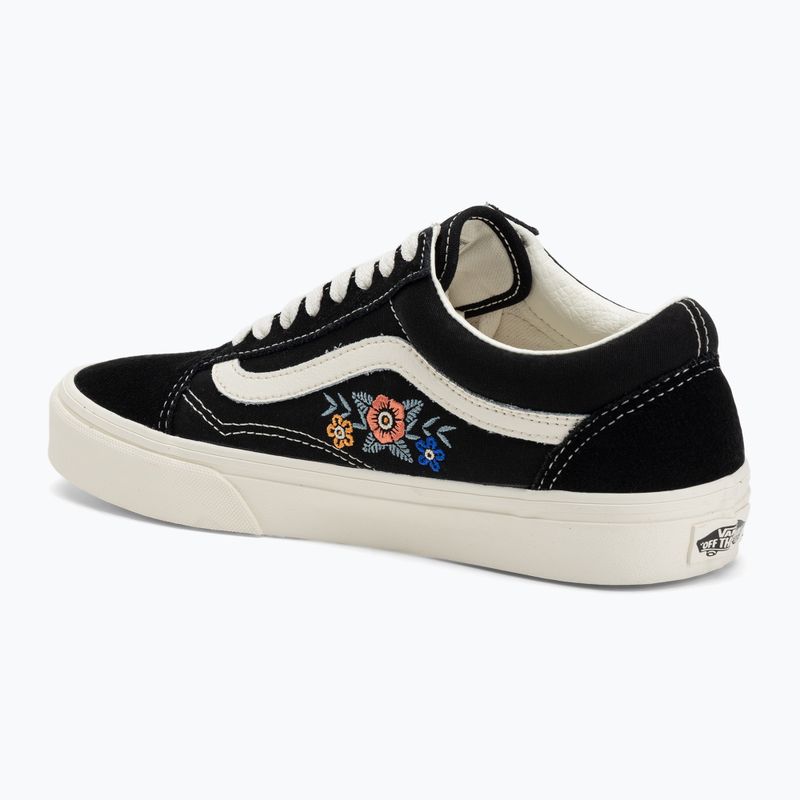 Buty Vans Old Skool black floral 3