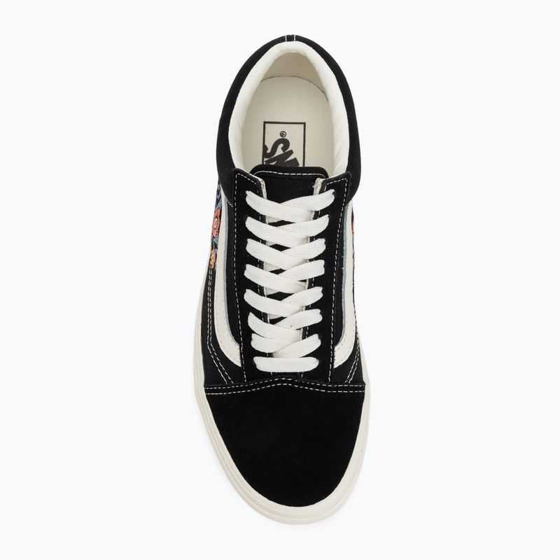 Buty Vans Old Skool black floral 5