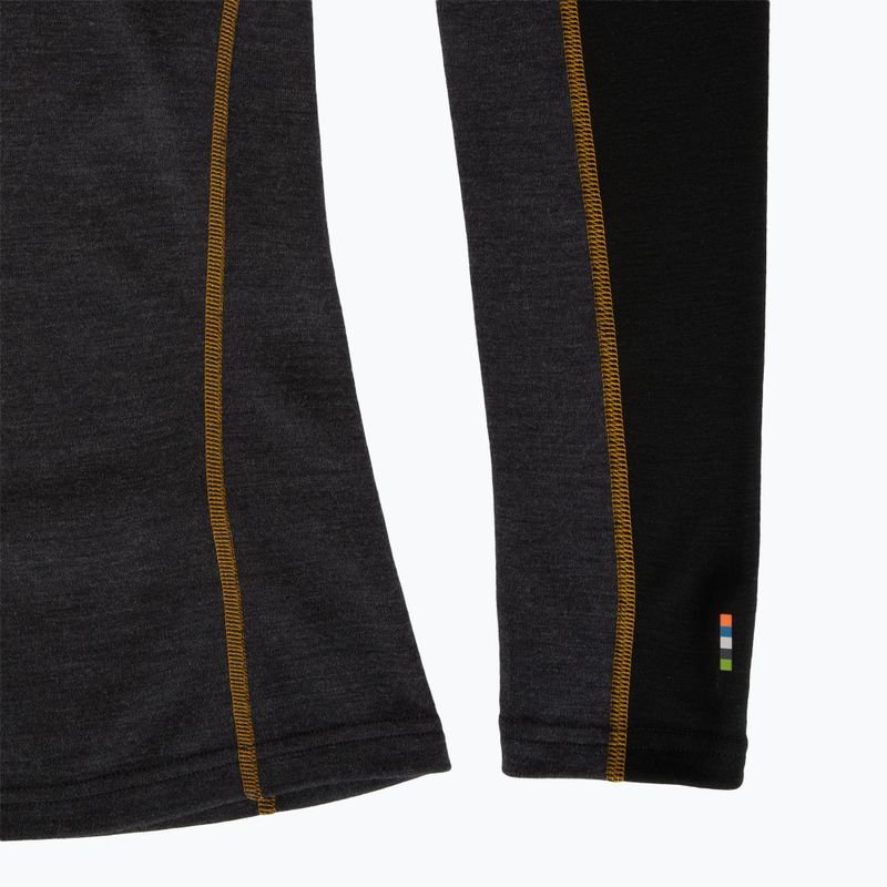 Longsleeve termoaktywny męski Smartwool Classic Thermal Merino Base Layer Colorblock Crew Boxed charcoal/honey gold 7