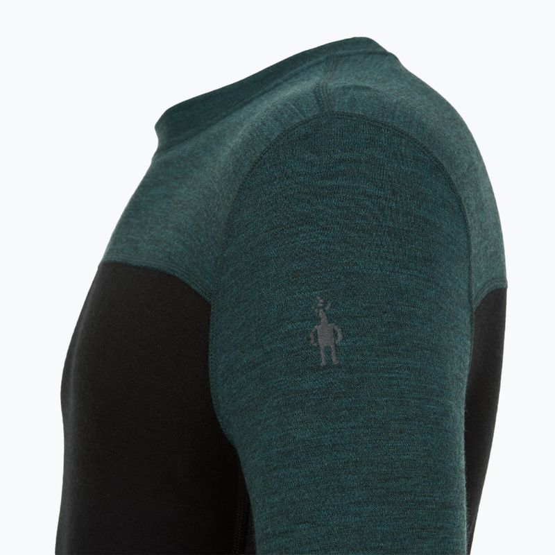 Bluza termoaktywna męska Smartwool Classic Thermal Merino Base Layer Colorblock Crew Boxed twilling blue/black 5