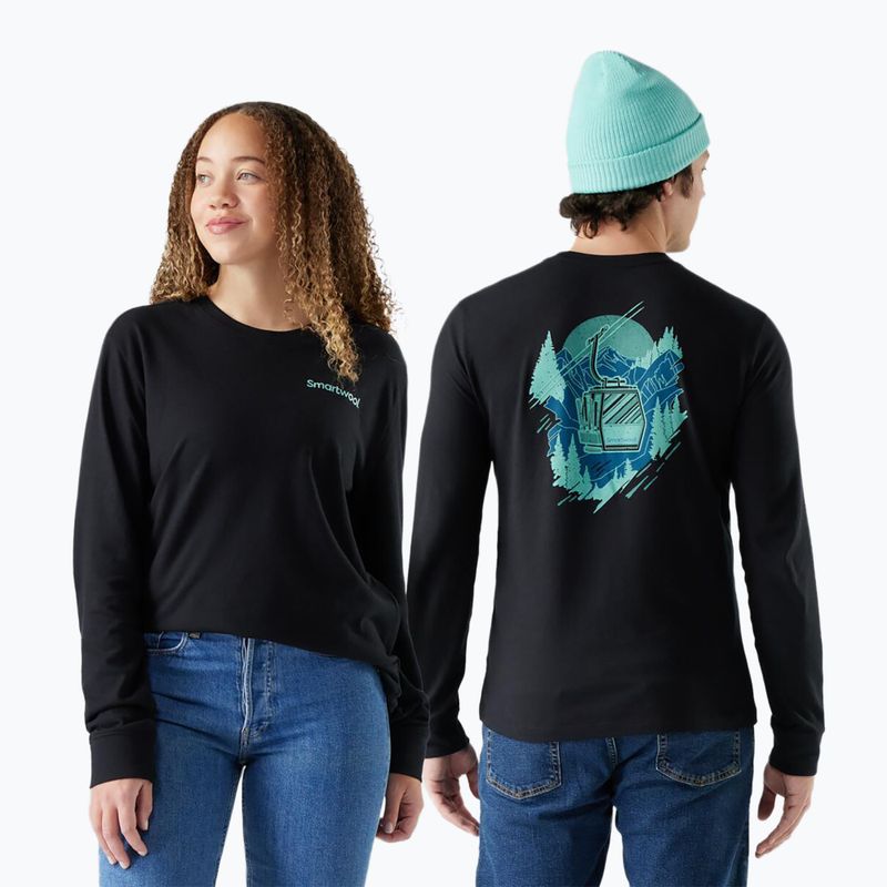 Longsleeve męski Smartwool Gondola View Graphic Tee black 2