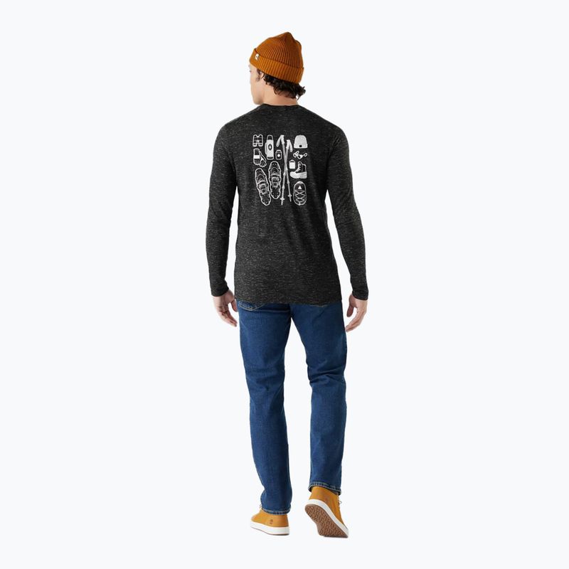 Longsleeve męski Smartwool Merino Hemp Blend Gear Up Graphic black heather 2