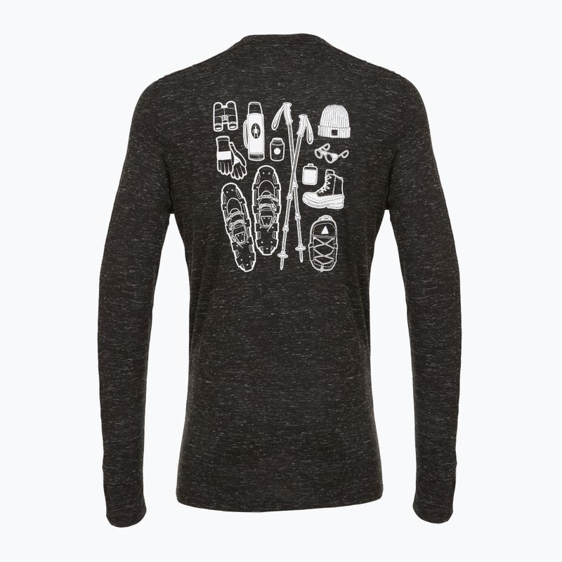 Longsleeve męski Smartwool Merino Hemp Blend Gear Up Graphic black heather 4