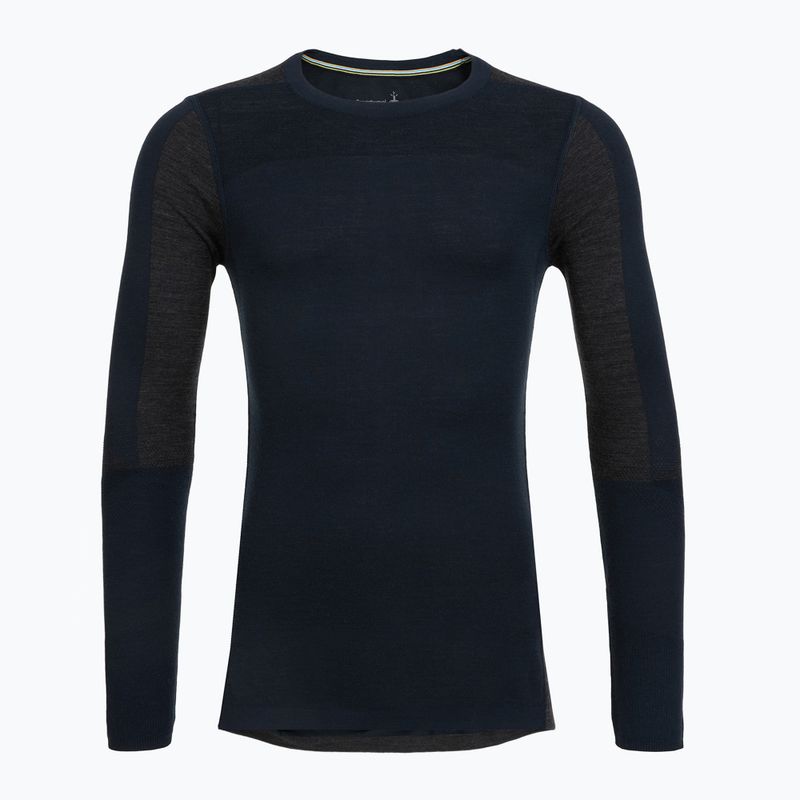 Bluza termoaktywna męska Smartwool Intraknit Thermal Merino Baselayer Colorblock Crew deep navy/charcoal