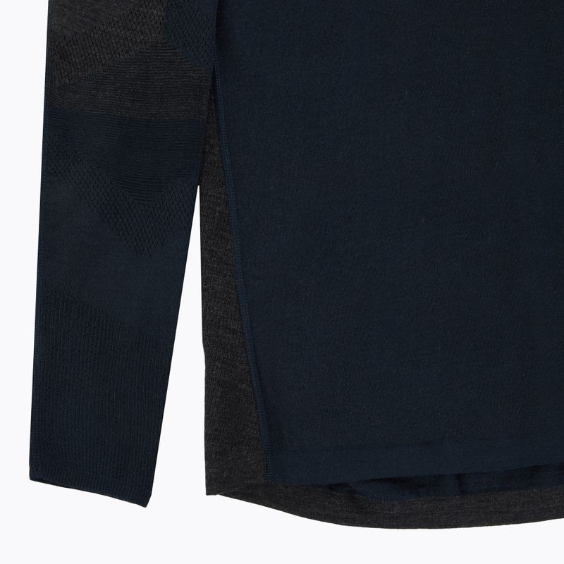 Bluza termoaktywna męska Smartwool Intraknit Thermal Merino Baselayer Colorblock Crew deep navy/charcoal 3