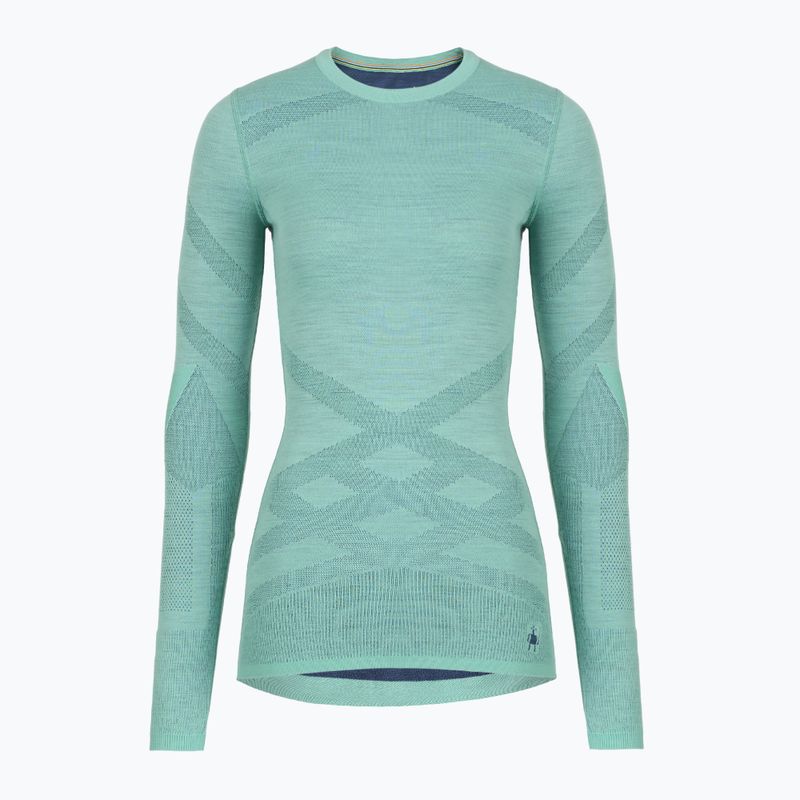 Bluza termoaktywna damska Smartwool Intraknit Thermal Merino Baselayer Crew pacific blue/nightfall blue