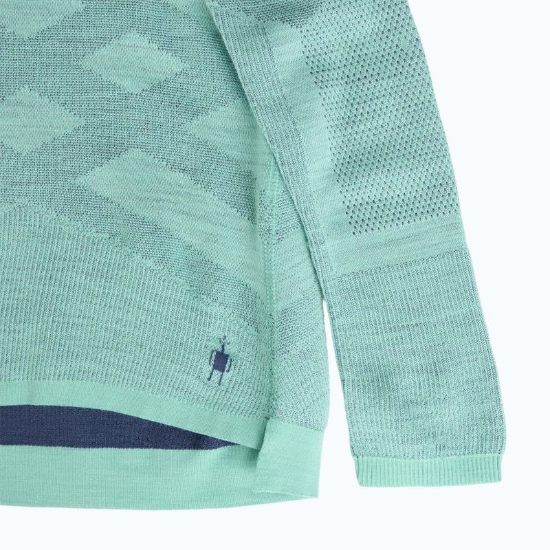Longsleeve termoaktywny damski Smartwool Intraknit Thermal Merino Baselayer Crew pacific blue/nightfall blue 4
