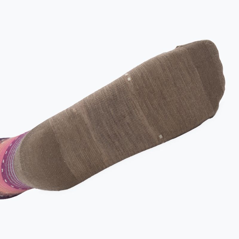 Skarpety damskie Smartwool Everyday Stitch Stripe Crew fossil/purple 4