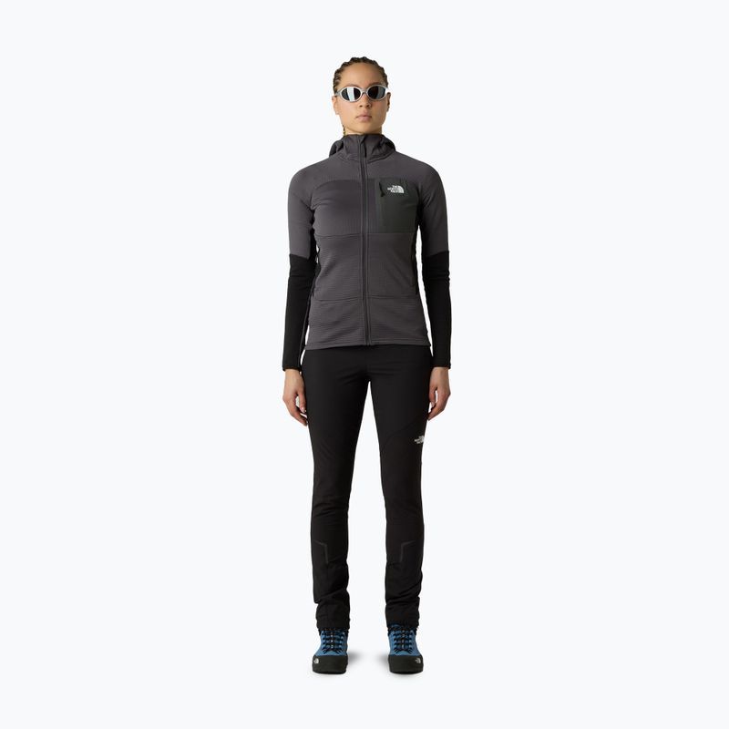 Bluza damska The North Face Polartec Powergrid Stormgap Hoodie anthracite grey/bla 2