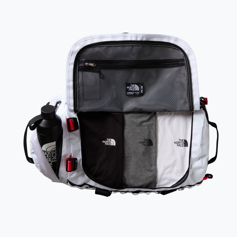 Torba podróżna The North Face Base Camp Duffel M 71 l white/black/elevation red 4