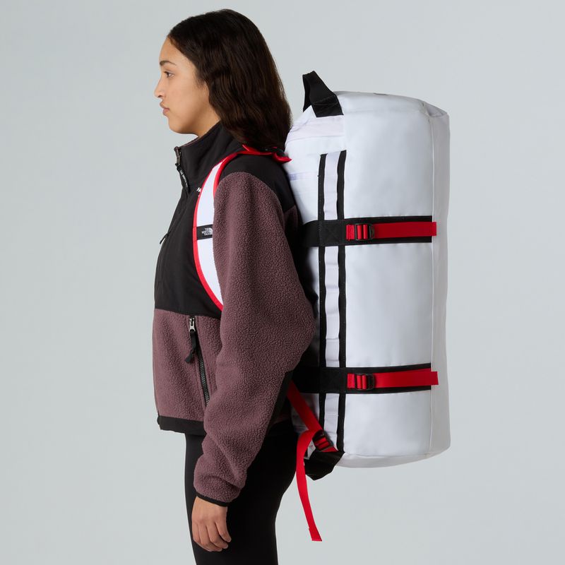 Torba podróżna The North Face Base Camp Duffel M 71 l white/black/elevation red 6