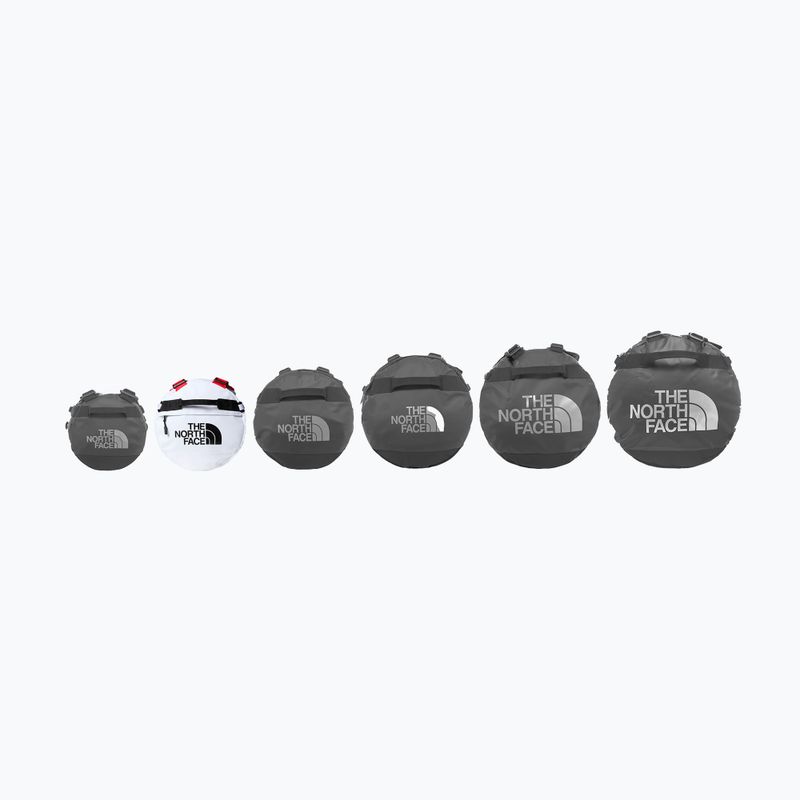 Torba podróżna The North Face Base Camp Duffel S 50 l white/black/elevation red 5
