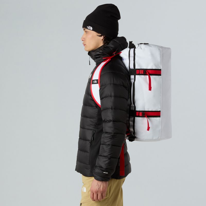 Torba podróżna The North Face Base Camp Duffel S 50 l white/black/elevation red 6