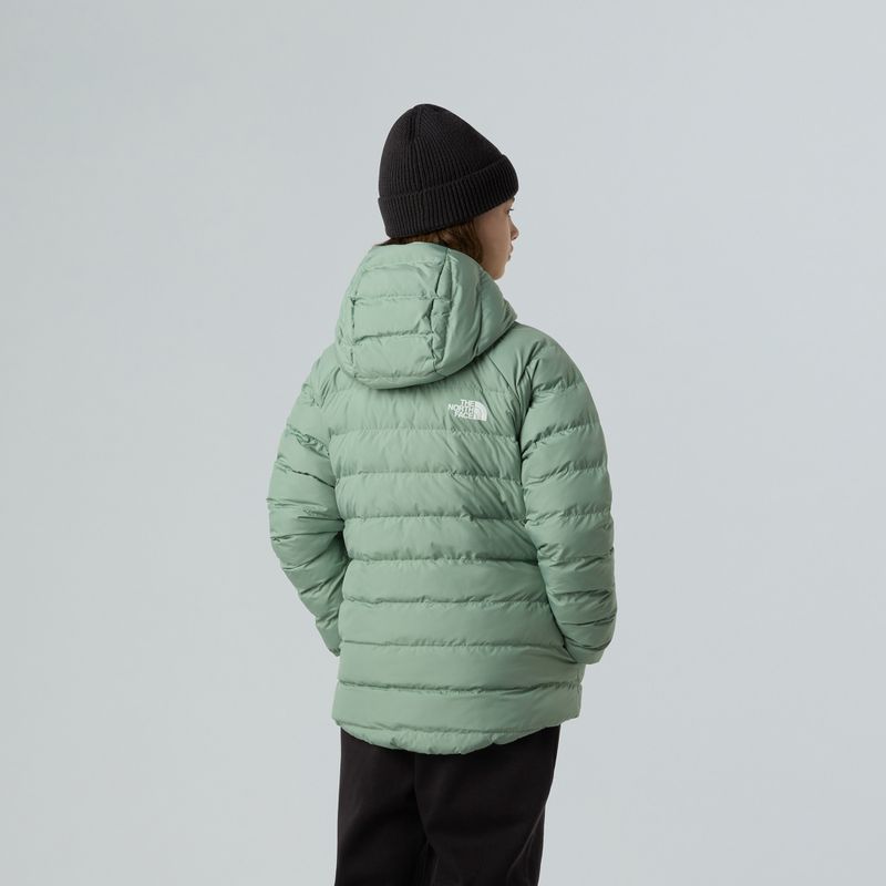Kurtka ocieplana dziecięca The North Face Reversible Perrito Hooded slate moss 3