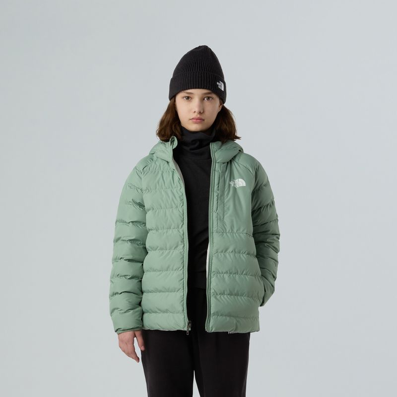 Kurtka ocieplana dziecięca The North Face Reversible Perrito Hooded slate moss 4