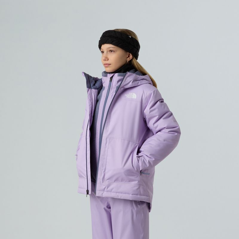 Kurtka narciarska dziecięca The North Face Freedom Insulated lite lilac 4