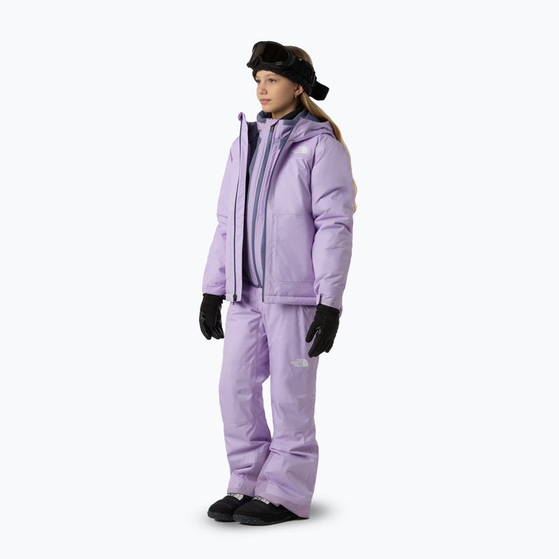 Spodnie narciarskie dziecięce The North Face Freedom Insulated lite lilac 2