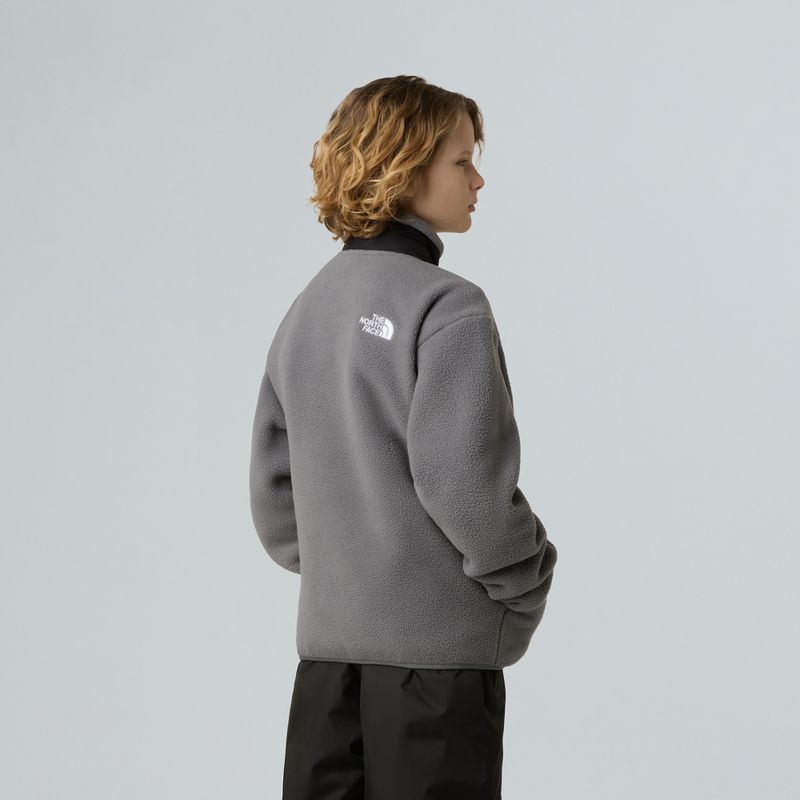 Bluza polarowa dziecięca The North Face Yumiori Full Zip smoked pearl/black 3