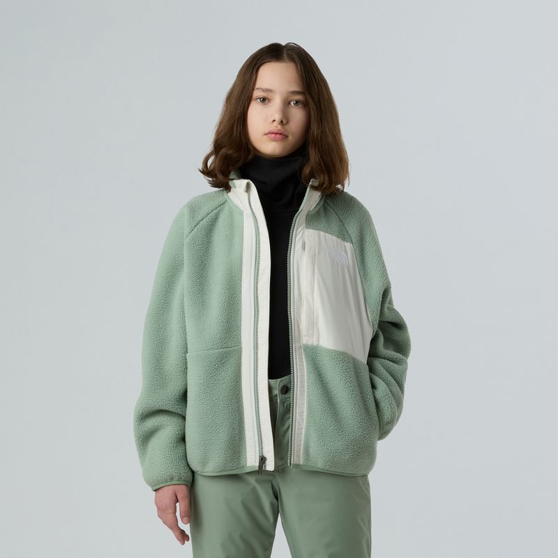 Bluza polarowa dziecięca The North Face Yumiori Full Zip slate moss/white dune 4