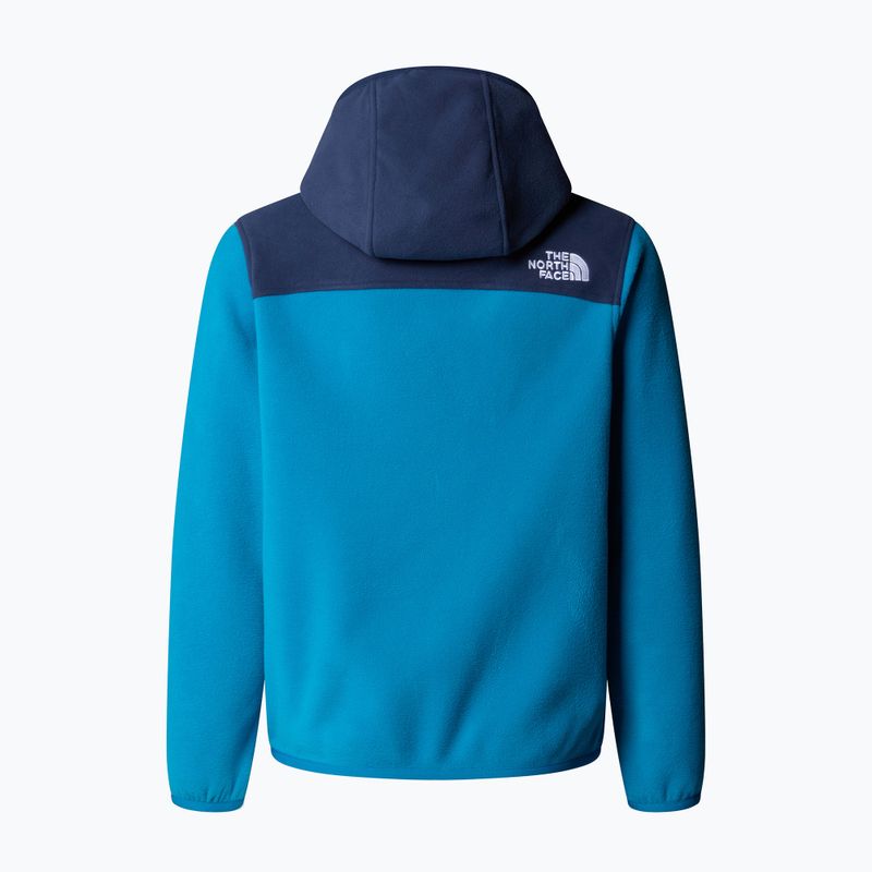 Bluza polarowa dziecięca The North Face Teen Glacier Full Zip Hoodie dusk blue/summit navy 2