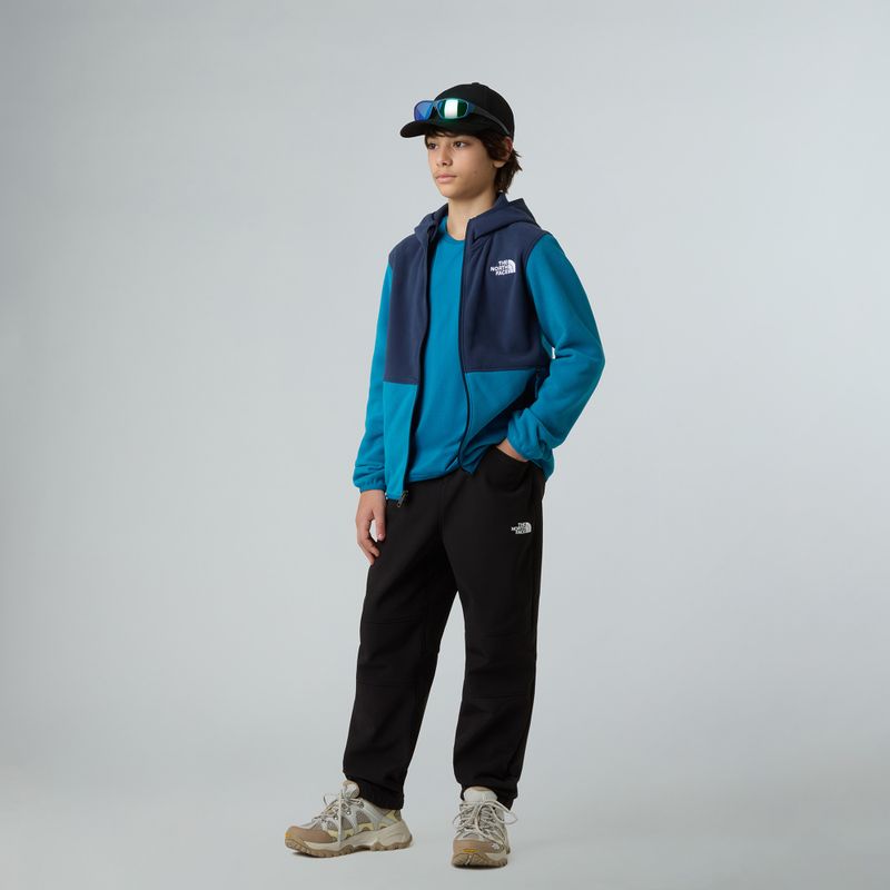 Bluza polarowa dziecięca The North Face Teen Glacier Full Zip Hoodie dusk blue/summit navy 4