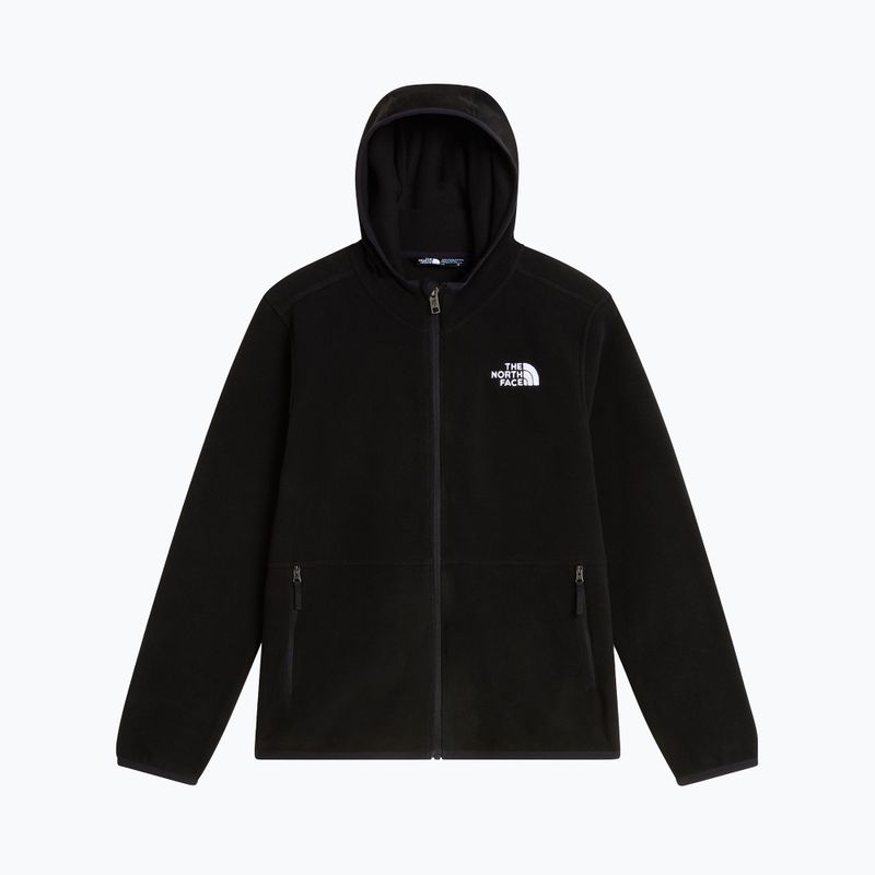 Bluza polarowa dziecięca The North Face Teen Glacier Full Zip Hoodie tnf black