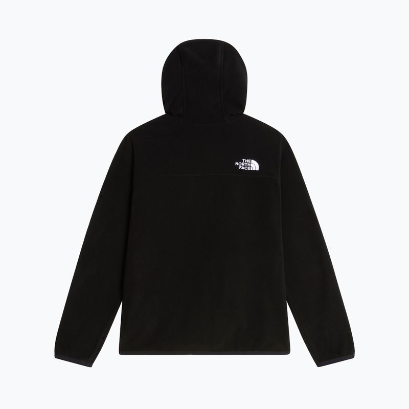 Bluza polarowa dziecięca The North Face Teen Glacier Full Zip Hoodie tnf black 2