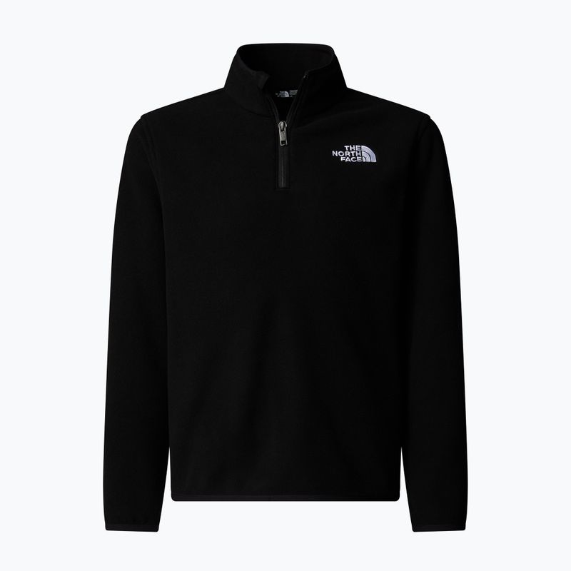 Bluza polarowa dziecięca The North Face Teen Glacier 1/4 Zip black