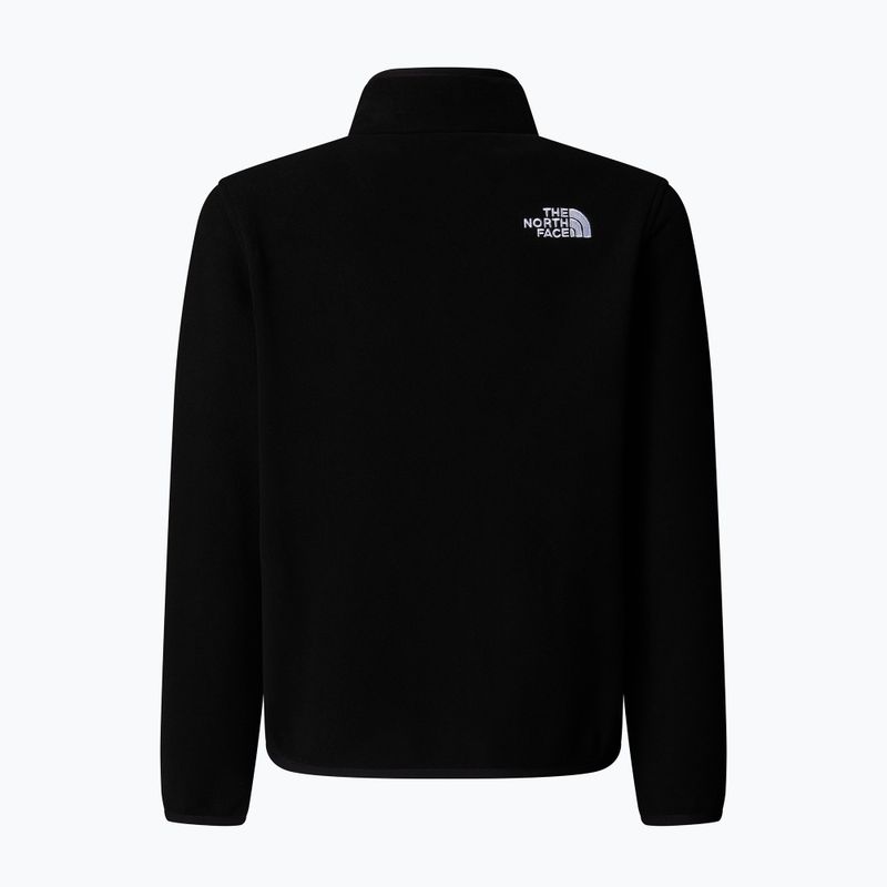 Bluza polarowa dziecięca The North Face Teen Glacier 1/4 Zip black 2