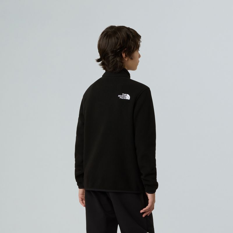 Bluza polarowa dziecięca The North Face Teen Glacier 1/4 Zip black 5