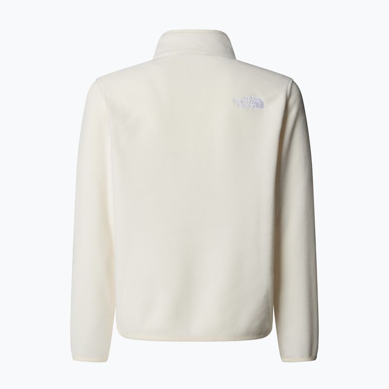 Bluza polarowa dziecięca The North Face Teen Glacier 1/4 Zip wine dune 2