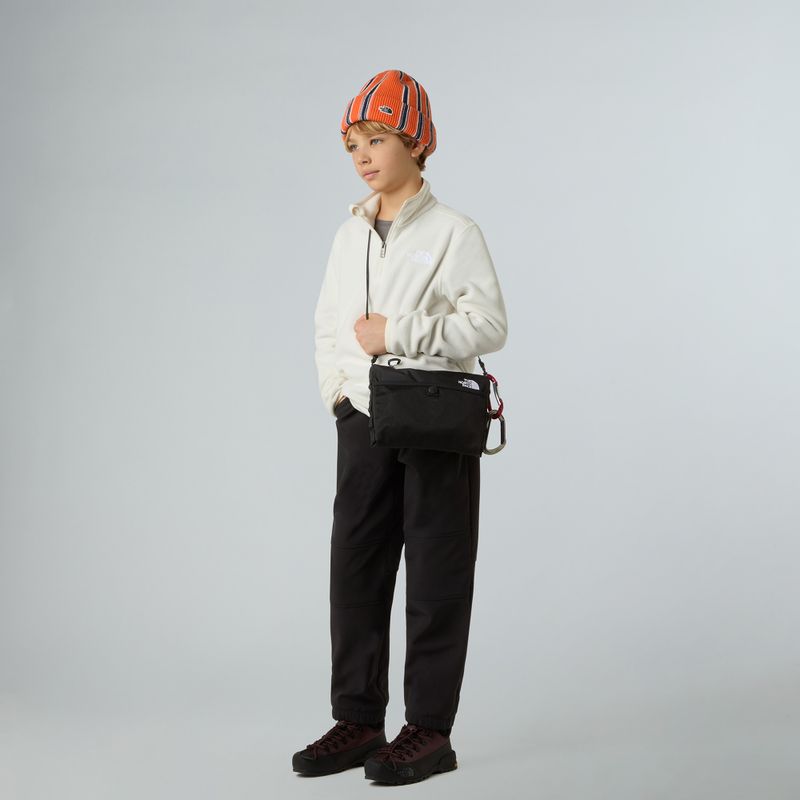 Bluza polarowa dziecięca The North Face Teen Glacier 1/4 Zip wine dune 4