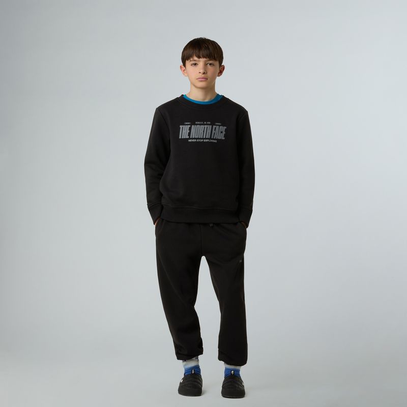 Bluza dziecięca The North Face Reflective Logo Relaxed Crew black 2