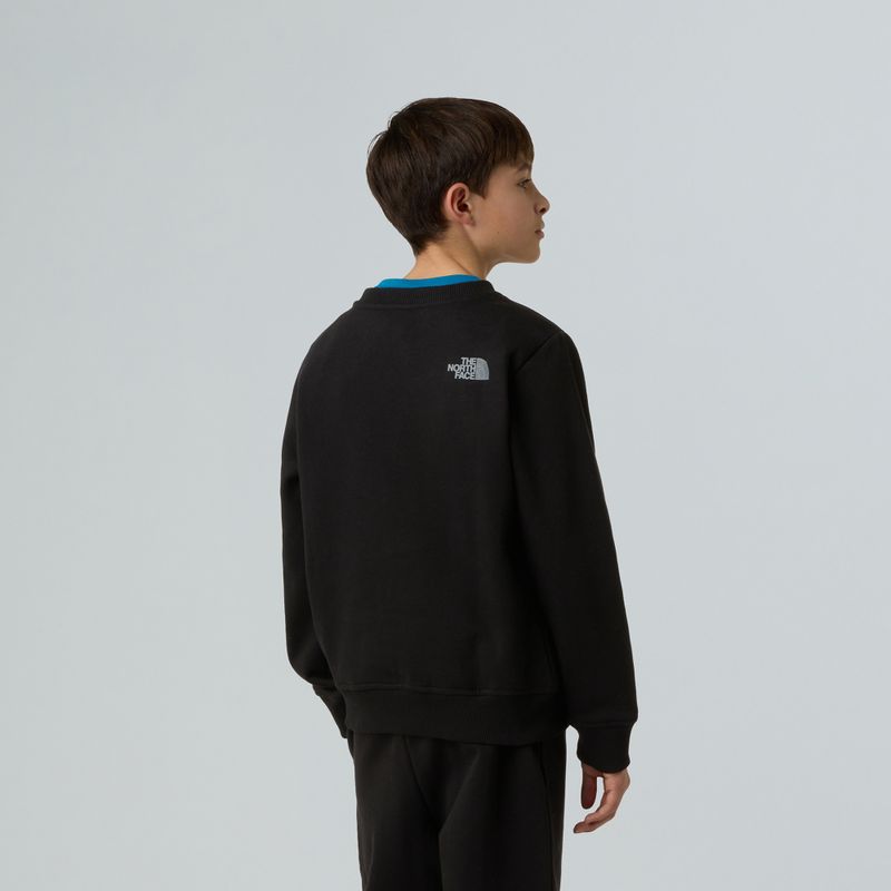 Bluza dziecięca The North Face Reflective Logo Relaxed Crew black 3