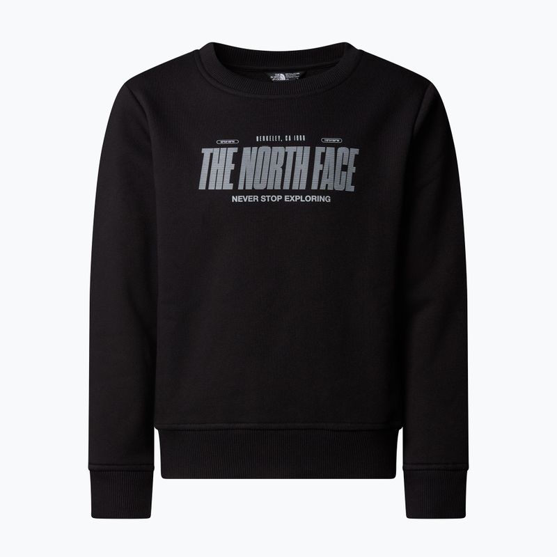 Bluza dziecięca The North Face Reflective Logo Relaxed Crew black 4
