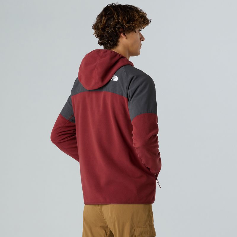 Bluza męska The North Face Glacier Heavyweight Full Zip HD sumac/asphalt grey 3
